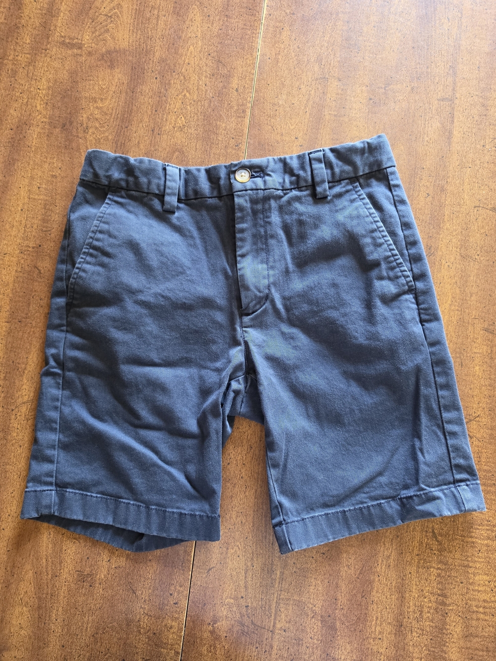 Vineyard Vines Boy's Flat Front Chino Shorts - Navy Blue